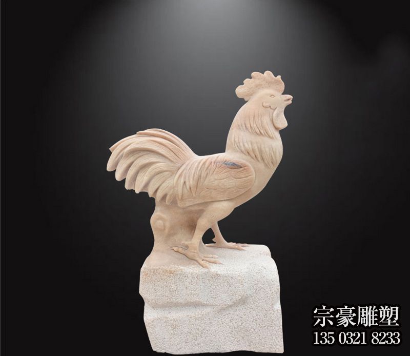 晚霞紅酉雞生肖動(dòng)物石雕擺件 晚霞紅酉雞生肖動(dòng)物石雕擺件